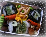 簡単キャラ弁：ふりかけこいのぼりおにぎり作り方7写真