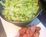 *我が家の朝ごはん*「ウイキャベ」作り方1写真