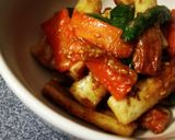 お弁当に◎茄子ピーマン＆ちくわの胡麻味噌作り方9写真