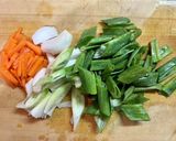 豚肉と葉玉ねぎの豆腐チャンプルー作り方3写真