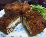 ポテトサラダ入りチキンロールフライ作り方3写真