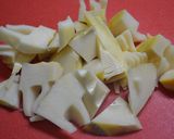 タケノコと鶏もも肉の甘辛煮作り方1写真