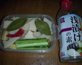 旬の筍入り納豆サラダ作り方1写真