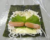 うどんでマキマキ！ウインナーチーズロール作り方2写真