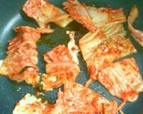 キム玉丼⇒『焼き鳥の缶詰』でキムチ親子丼作り方2写真
