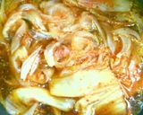キム玉丼⇒『焼き鳥の缶詰』でキムチ親子丼作り方3写真