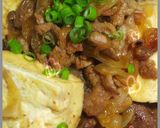 めんつゆで肉食の男が好きな肉豆腐の基本！作り方12写真