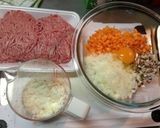 ＊簡単♡ケチャップで煮込みハンバーグ＊作り方1写真