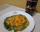 ほうれん草のWチーズチヂミ作り方7写真