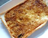 お好み焼きソースで　たけのこトースト作り方2写真