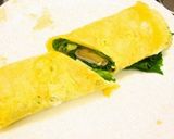 甘い卵☆ハムチーズレタスのくるくる卵焼き作り方4写真