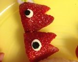 子供の日キャラ弁に簡単☆苺でこいのぼり作り方5写真