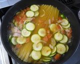 ズッキーニとトマトのスープスパ。作り方5写真