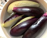 蒸し茄子のネギごまソースがけ作り方1写真