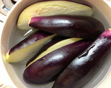 蒸し茄子のネギごまソースがけ作り方1写真