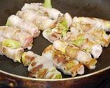 春キャベツと豚バラ肉の照り焼きロール作り方5写真