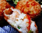 ふわっふわのすり身の中にぷりっと海老カツ作り方5写真