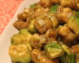 鶏軟骨とアボカドの照り焼きわさび炒め作り方5写真