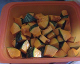 レンジで簡単♪かぼちゃの胡麻和え作り方1写真