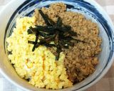 簡単☆鶏とタマゴのそぼろ丼作り方4写真