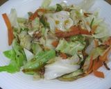 簡単！野菜炒め丼作り方2写真