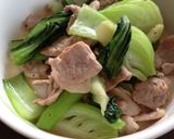 お弁当に♪青梗菜と豚肉のナンプラー炒め作り方3写真