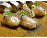 昆布締めさよりのにぎり寿司。作り方6写真