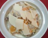 離乳食*ｸﾞﾗﾀﾝ風ﾐﾙｸﾊﾟｽﾀ*作り方5写真
