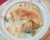 離乳食*ｸﾞﾗﾀﾝ風ﾐﾙｸﾊﾟｽﾀ*作り方6写真