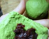 米粉抹茶あんパン作り方11写真