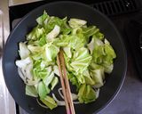 春キャベツのクリームスープスパ。作り方3写真