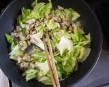 春キャベツのクリームスープスパ。作り方4写真