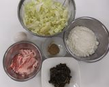 アカモク入り！お好み焼き作り方1写真