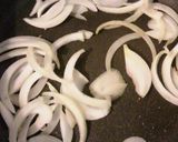 梅肉と新たまねぎのスパゲティ作り方2写真