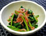 ほうれん草の桜えび香り炒め（お弁当にも）作り方3写真