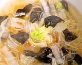 きくらげと春雨の野菜たっぷり中華スープ作り方4写真