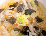 きくらげと春雨の野菜たっぷり中華スープ作り方4写真