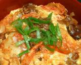キム玉丼⇒『焼き鳥の缶詰』でキムチ親子丼作り方9写真