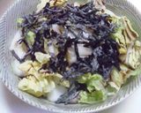 超簡単！白菜と塩昆布のサラダ作り方4写真