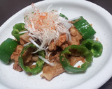 韓国風豚ロースとピーマンのしょうが焼き作り方5写真