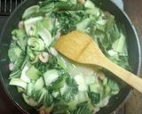 えびと青梗菜のクリーム煮作り方5写真