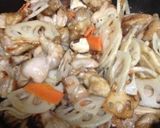 鳥肉と蓮根のオイスターソース炒め作り方4写真