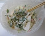 新玉ねぎ＆三つ葉＆干しエビのかき揚げ♪作り方2写真