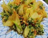 新玉ねぎ＆三つ葉＆干しエビのかき揚げ♪作り方4写真