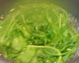 お弁当用ドライ仕上げ青菜のピーナッツ和え作り方3写真