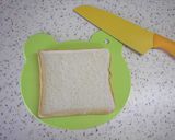 こどもの日の朝食に♪兜のトースト作り方1写真