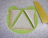 こどもの日の朝食に♪兜のトースト作り方2写真
