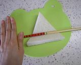 こどもの日の朝食に♪兜のトースト作り方4写真