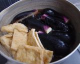 茄子と油揚げの含め煮作り方3写真