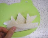 こどもの日の朝食に♪兜のトースト作り方5写真